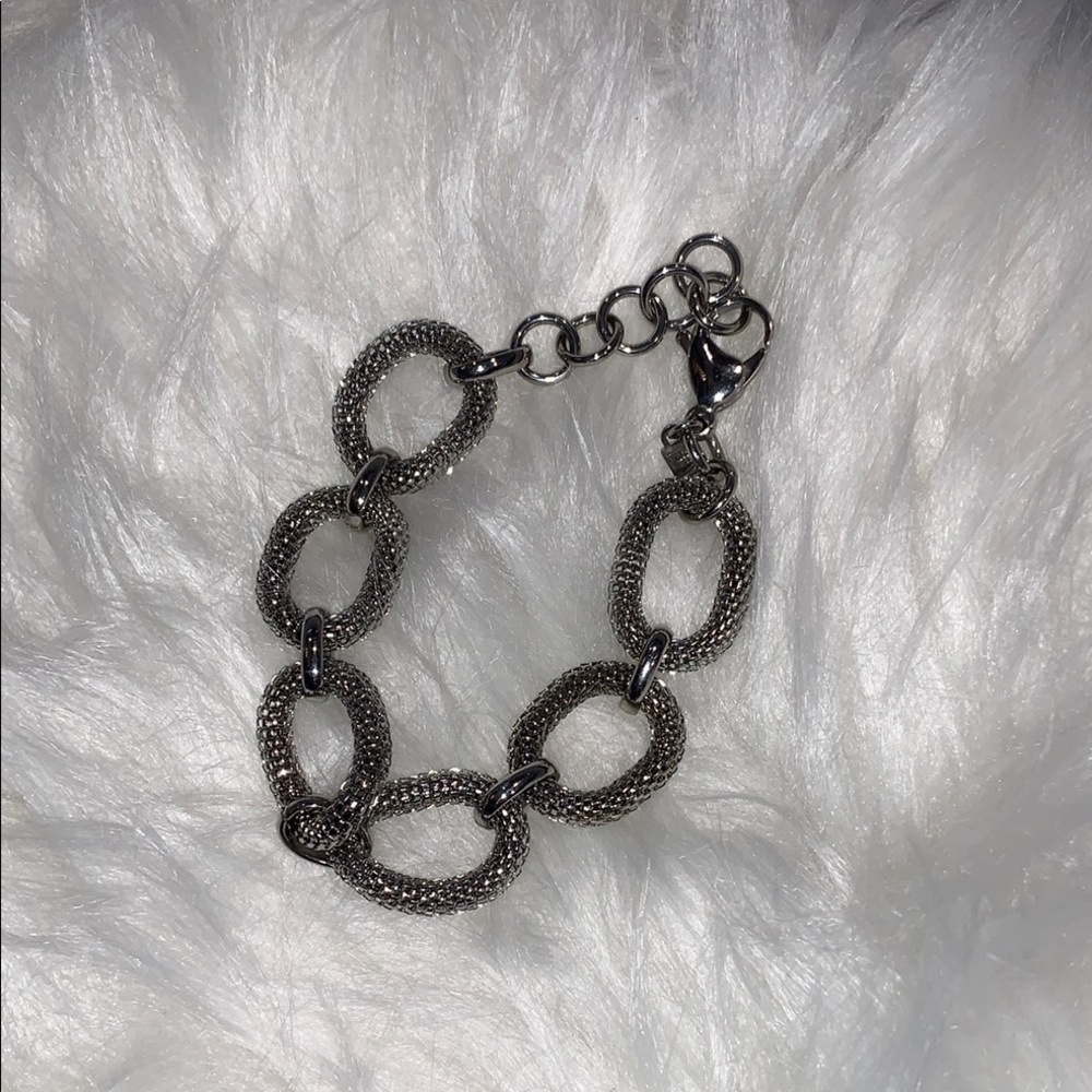 Elegant Silver Chain Bracelet 3 For $20